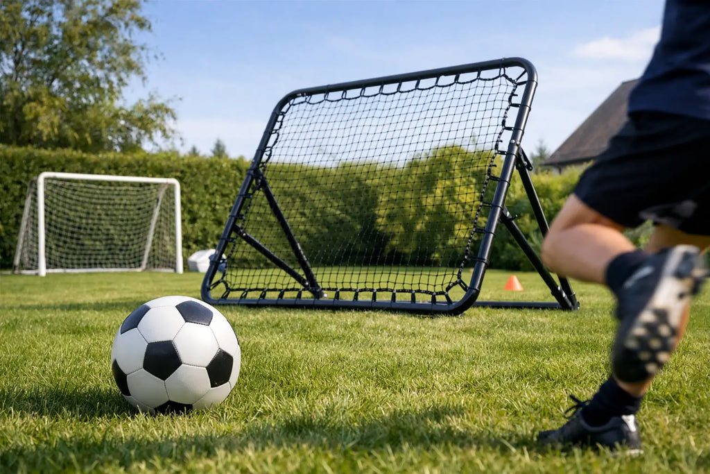 Vælg rebounder til fodboldtræning i haven
