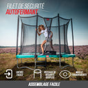 BERG Favorit InGround 380 Black + Safety Net Comfort