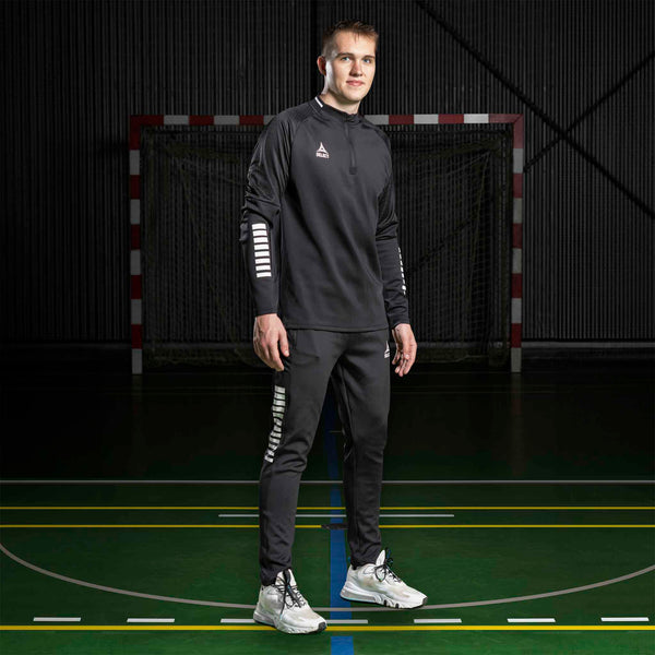 Select Training sweat 1/2 zip Monaco v24 - black/white