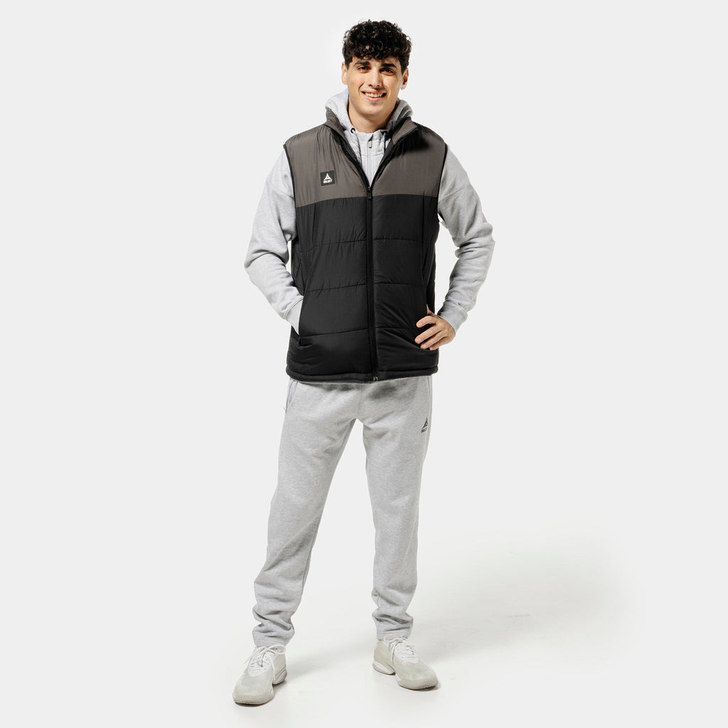 Select Padded vest Oxford v25 - black/grey