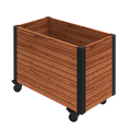 Cubic Living plantekasse m/hjul - ThermoWood® - 87×47×65,5 cm
