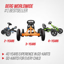 BERG Buddy Redster + Handbrake