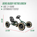 BERG Buddy Retro Green + Handbrake