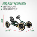 BERG Buddy Retro Green + Handbrake