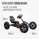 BERG Buddy Cross Black + Handbrake