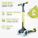 BERG Nexo Foldable Lights LED-deck Lime