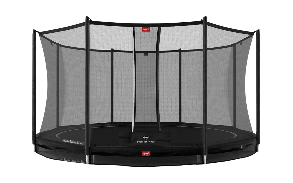 BERG Favorit InGround 380 Black + Safety Net Comfort