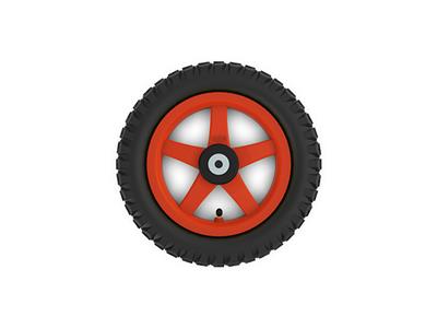 Wheel red 12.5x2.25-8 all terrain (Fendt)