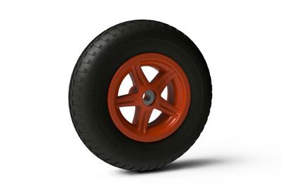 Wheel 5-spoke orange 4.80/400-8