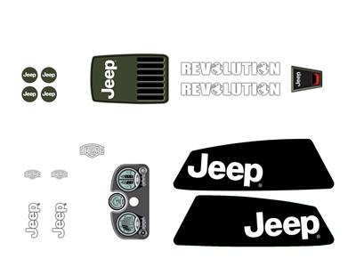 XL Frame - Sticker set Jeep® Revolution