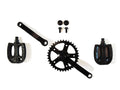 Crank set 90, 28T + pedals