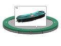 Favorit - InGround Padding 330 Green (8 sections)