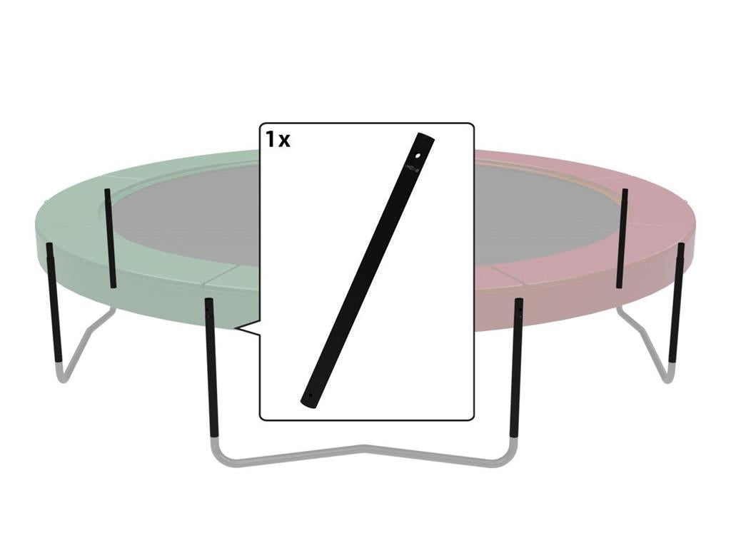 Elite+ - Middle post 380 (12,5ft) + 430 (14ft) black