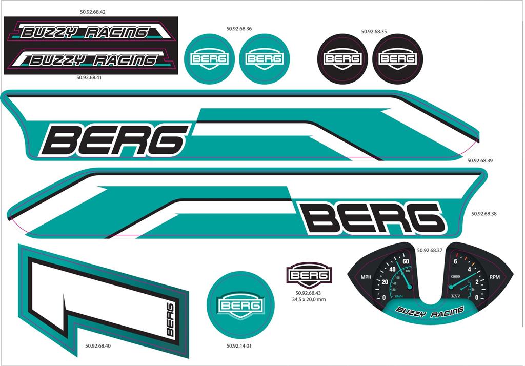 Buzzy - Sticker set Racing