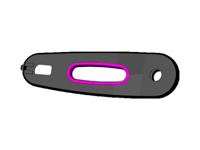 Buddy - Chain guard black/pink