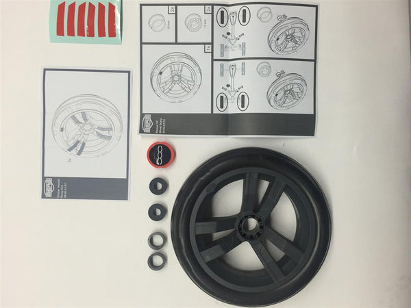 Wheel grey-black 9x2 (Fiat 500 cover)
