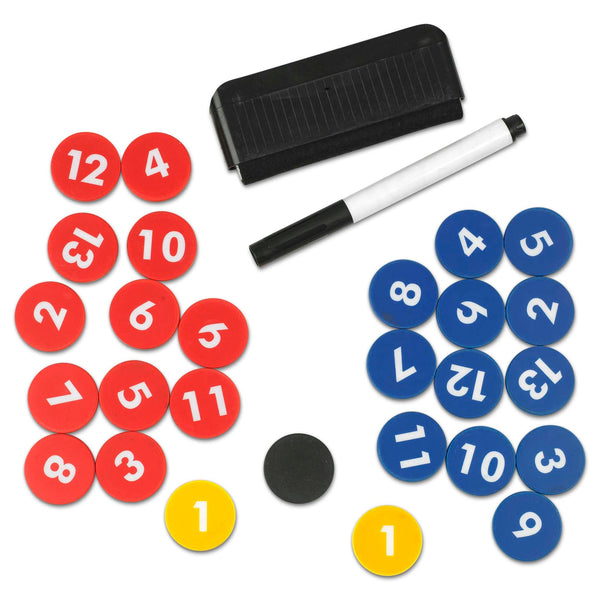 Select Magnet set w/27 pcs + pen + sponge - assorted