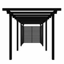 Dobbelt Pergola 3 moduler inkl. Tokyo hegn
