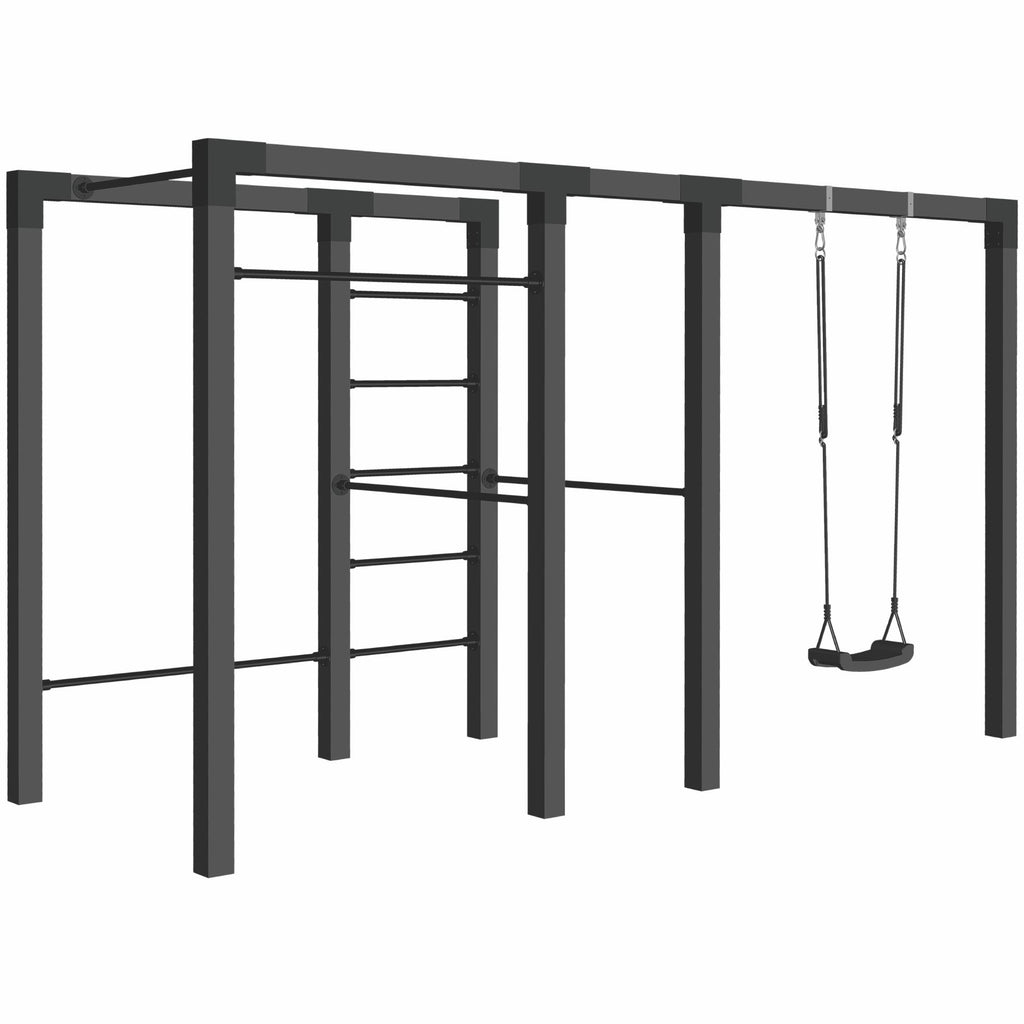 Outdoor fitness - Model 3 -  sort/sorte beslag