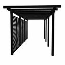 Dobbelt Pergola 3 moduler inkl. Tokyo hegn