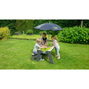 EXIT Aksent sand-, vand- og picnicbord (1 bænk) med parasol og haveredskaber