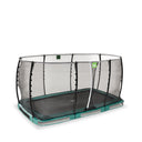 EXIT Allure Classic nedgravet trampolin 244x427cm - grøn