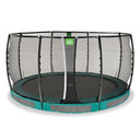 EXIT Allure Premium nedgravet trampolin ø427cm - grøn