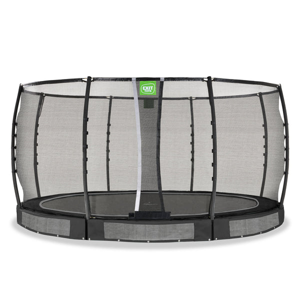 EXIT Allure Premium nedgravet trampolin ø427cm - sort