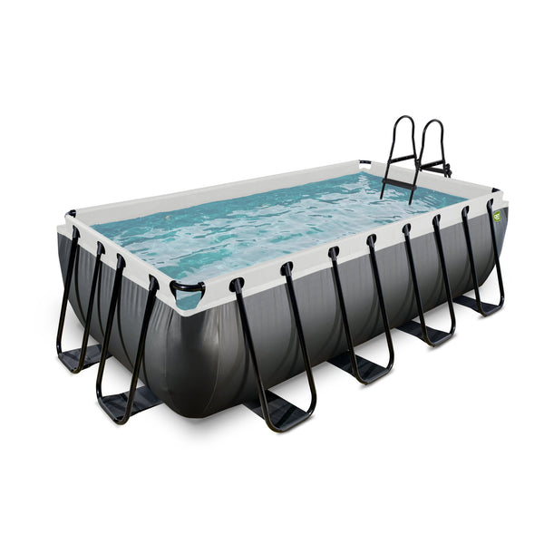 EXIT Wood pool 400x200cm med sandfilterpumpe