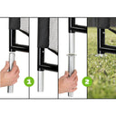 EXIT Coppa fodboldmål i stål 220x170cm - sort