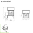EXIT Crooky 350 legehus i træ