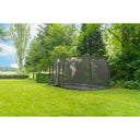 EXIT Dynamic trampolin i jordniveau 244x427cm med sikkerhedsnet