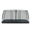 EXIT Dynamic trampolin i jordniveau 275x458cm med sikkerhedsnet