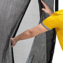 EXIT Dynamic trampolin i jordniveau ø366cm med sikkerhedsnet