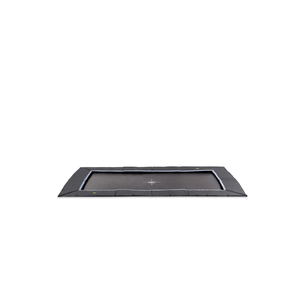 EXIT Dynamic sportstrampolin i jordniveau 244x427cm - sort