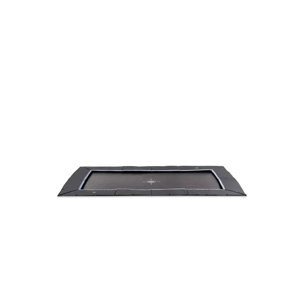EXIT Dynamic sportstrampolin i jordniveau 244x427cm - sort