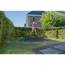 EXIT Dynamic sportstrampolin i jordniveau ø427cm - sort