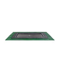 EXIT Dynamic trampolin i jordniveau 244x427cm med Freezone sikkerhedsfliser - sort