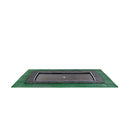 EXIT Dynamic trampolin i jordniveau 244x427cm med Freezone sikkerhedsfliser - sort