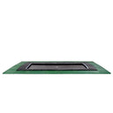 EXIT Dynamic trampolin i jordniveau 305x519cm med Freezone sikkerhedsfliser - sort