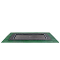 EXIT Dynamic trampolin i jordniveau 305x519cm med Freezone sikkerhedsfliser - sort