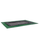EXIT Dynamic trampolin i jordniveau 305x519cm med Freezone sikkerhedsfliser - sort