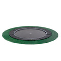 EXIT Dynamic trampolin i jordniveau ø427cm med Freezone sikkerhedsfliser - sort