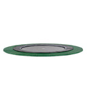 EXIT Dynamic trampolin i jordniveau ø427cm med Freezone sikkerhedsfliser - sort