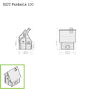 EXIT Fantasia 100 legehus i træ - rød