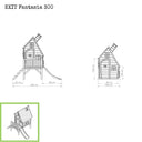 EXIT Fantasia 300 legehus i træ - rød