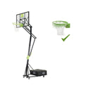 EXIT Galaxy bærbar basketballbagplade på hjul med dunk-basketballkurv