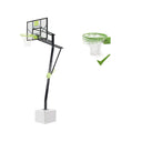 EXIT Galaxy basketballbagplade til installation på jorden med dunk-basketballkurv