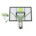 EXIT Galaxy vægmonteret basketballbagplade med dunk-basketballkurv