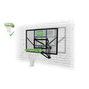 EXIT Galaxy vægmonteret basketballbagplade med dunk-basketballkurv